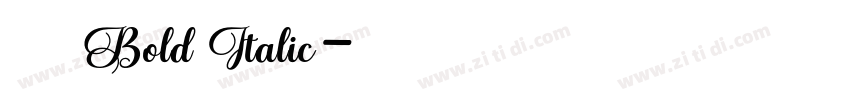 印品雅宋简 Bold Italic字体转换